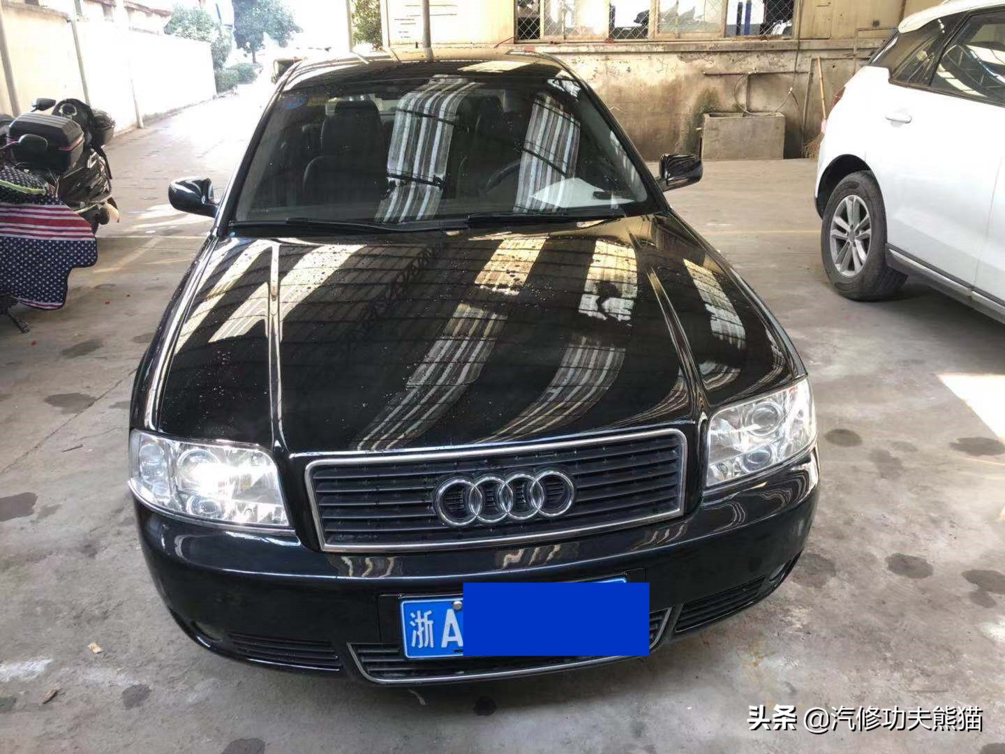 奥迪a6老款升级新款全过程,面目全非的23w公里的奥迪a6