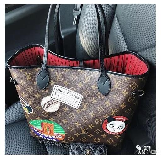 包神二手奢侈品,贴满徽章的包包lv