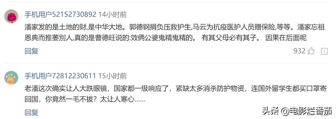 潘总面对冷嘲热讽岿然不动，相比王健林王思聪的慷慨差距有点大啊