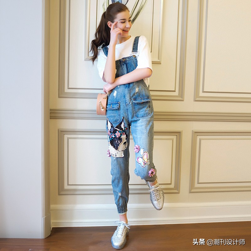 miuco收腰钉珠t恤,miuco个性拼接t恤