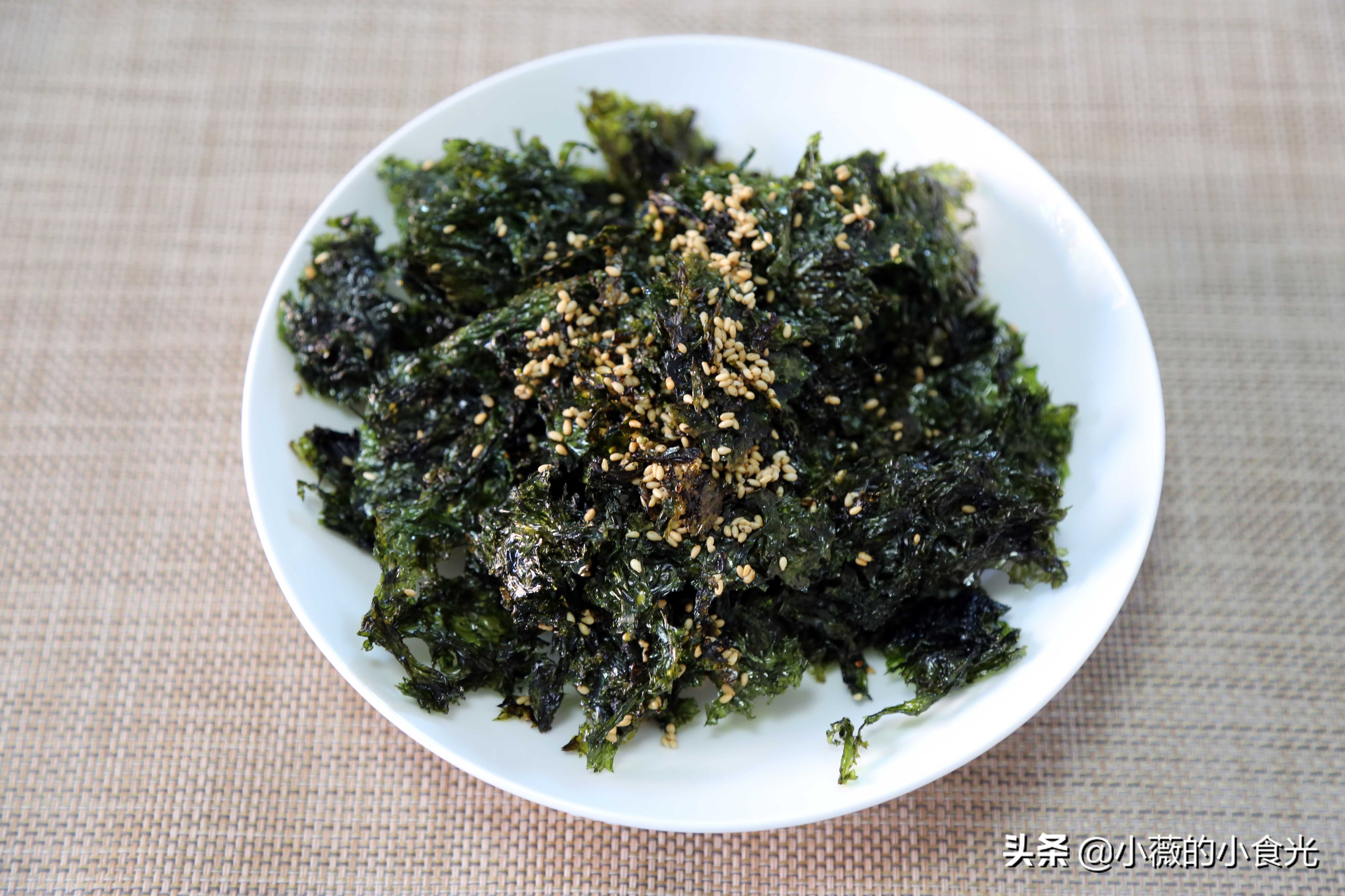 挑战用紫菜做酥脆美味、入口即化的海苔，在家几块钱5分钟就搞定