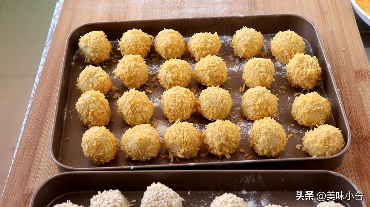 香甜酥脆的红薯丸子孩子超爱吃,家庭版红薯丸子没有糯米粉怎么做