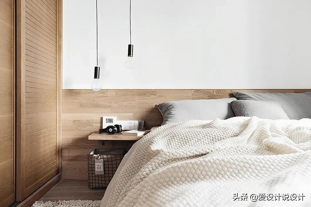 原木是让人清新脱俗的风格,现代简约和原木风混搭