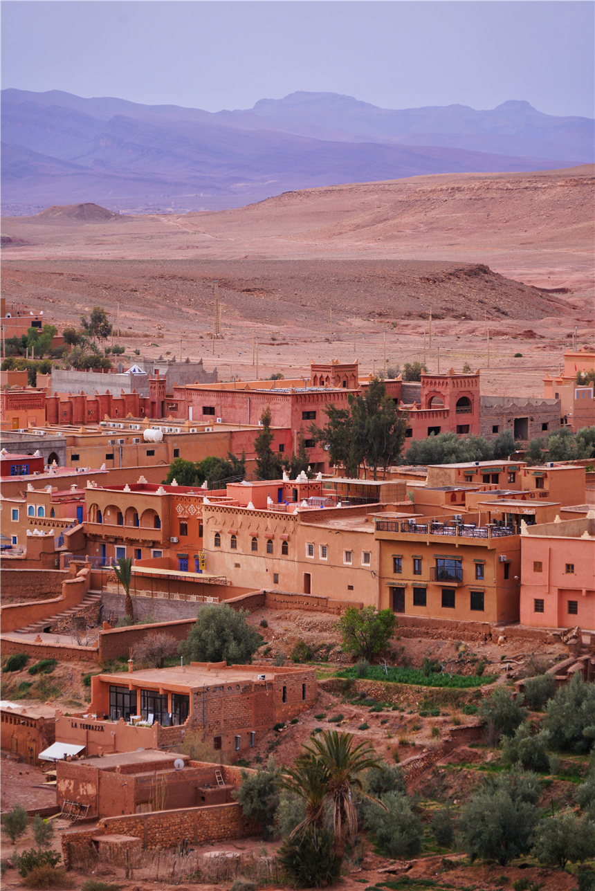 非洲摩洛哥最美的村落，好莱坞大片喜欢来取景，是世界文化遗产