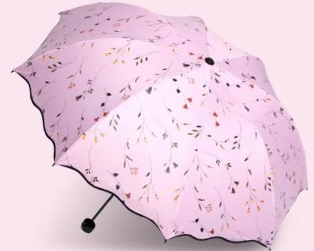 高颜值又防晒又防雨的雨伞,五折伞防晒小巧便捷遮阳雨伞