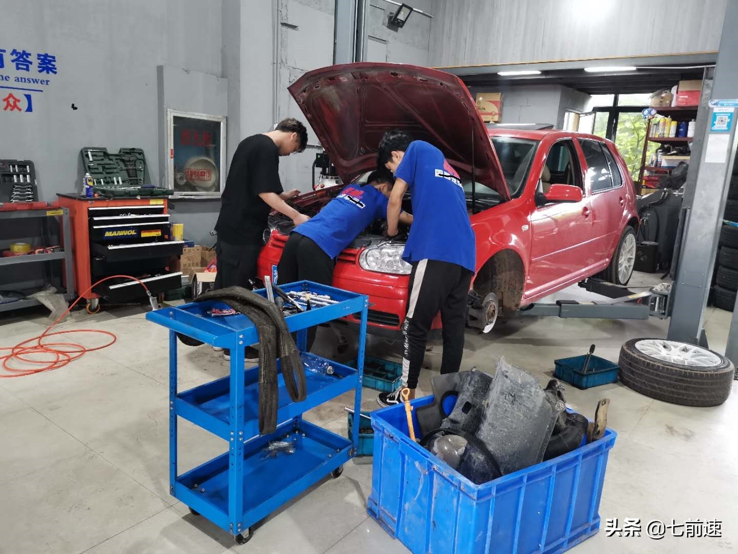 修复你再陪我征战十年-高尔夫MK4