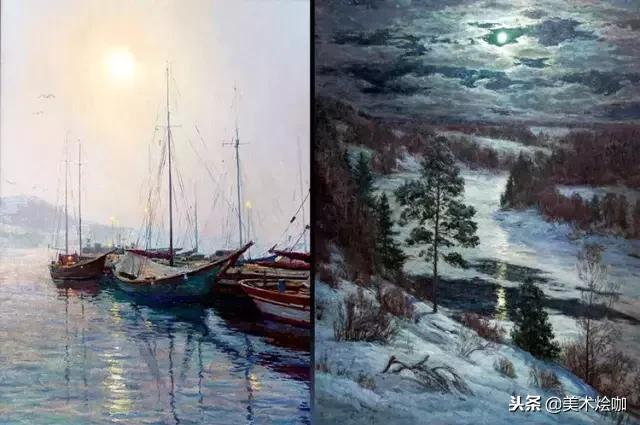 俄罗斯油画大师风景油画教程视频,俄罗斯维克多风景油画视频作品