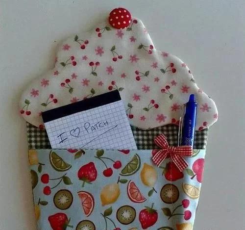 自制收纳小布筐超好看,碎布做有盖子的收纳筐