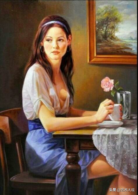 欧美顶级油画人物,近代油画艺术人物绘画