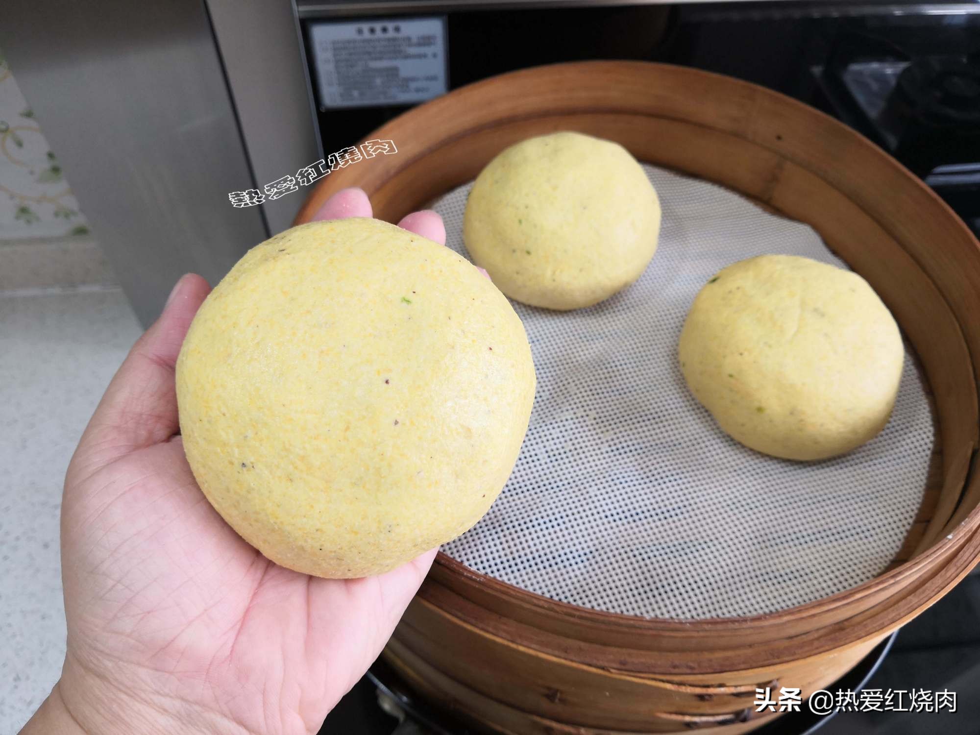纯棒子面团子的做法,棒子面菜团子怎么做不开裂