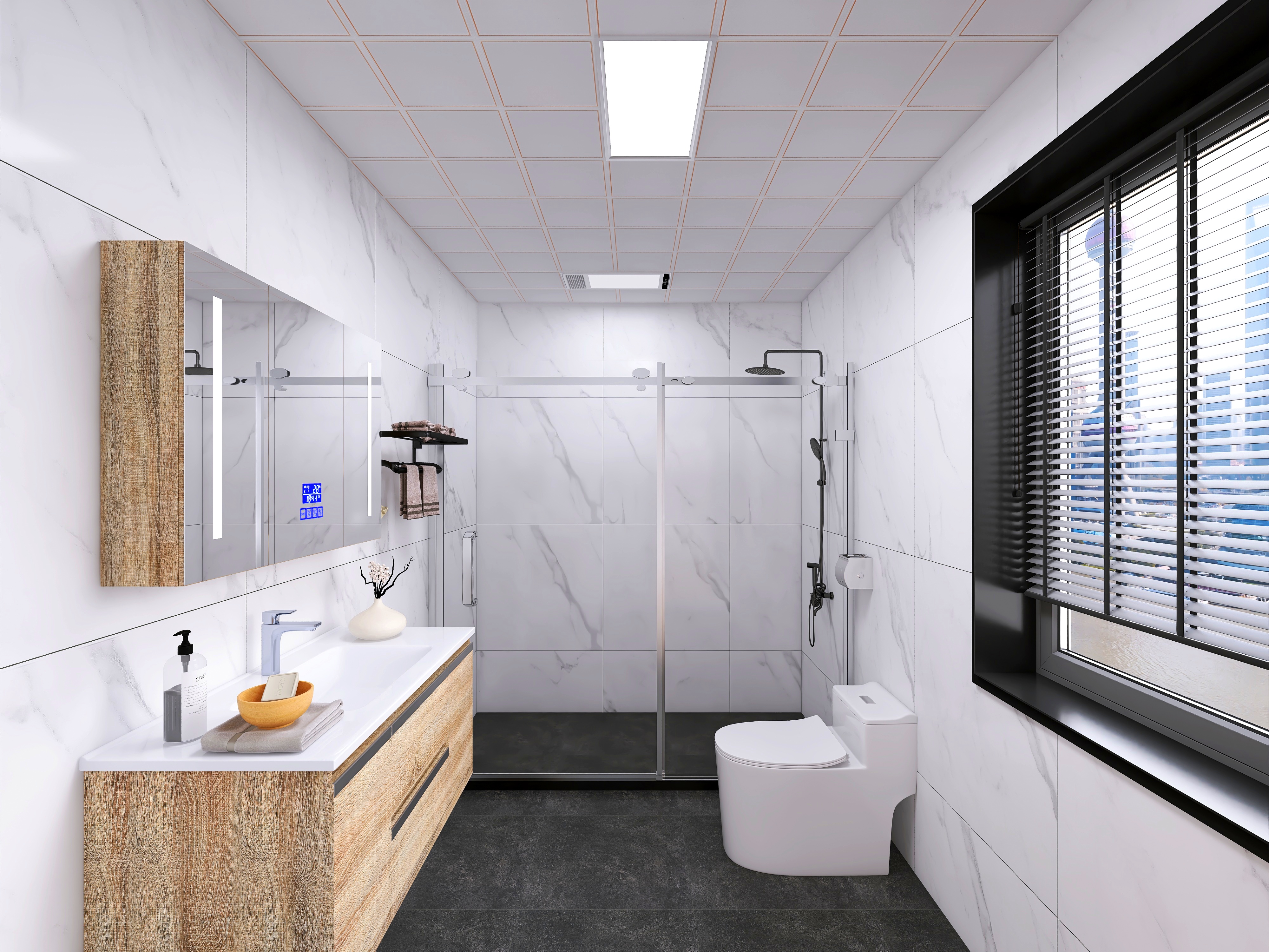 正泰冬夏两用浴霸,简单实用的浴霸