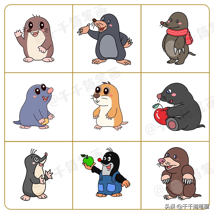 儿童画画教程3-6岁动物简笔画大全,儿童简笔画入门动物0-3岁恐龙