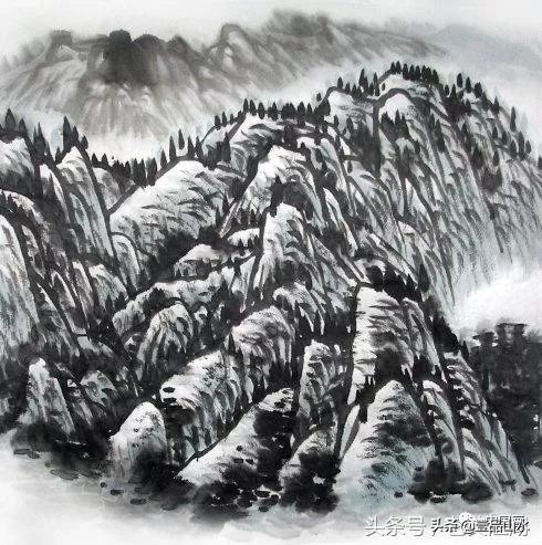 以披麻皴为主的山水画,简单披麻皴山水画图片