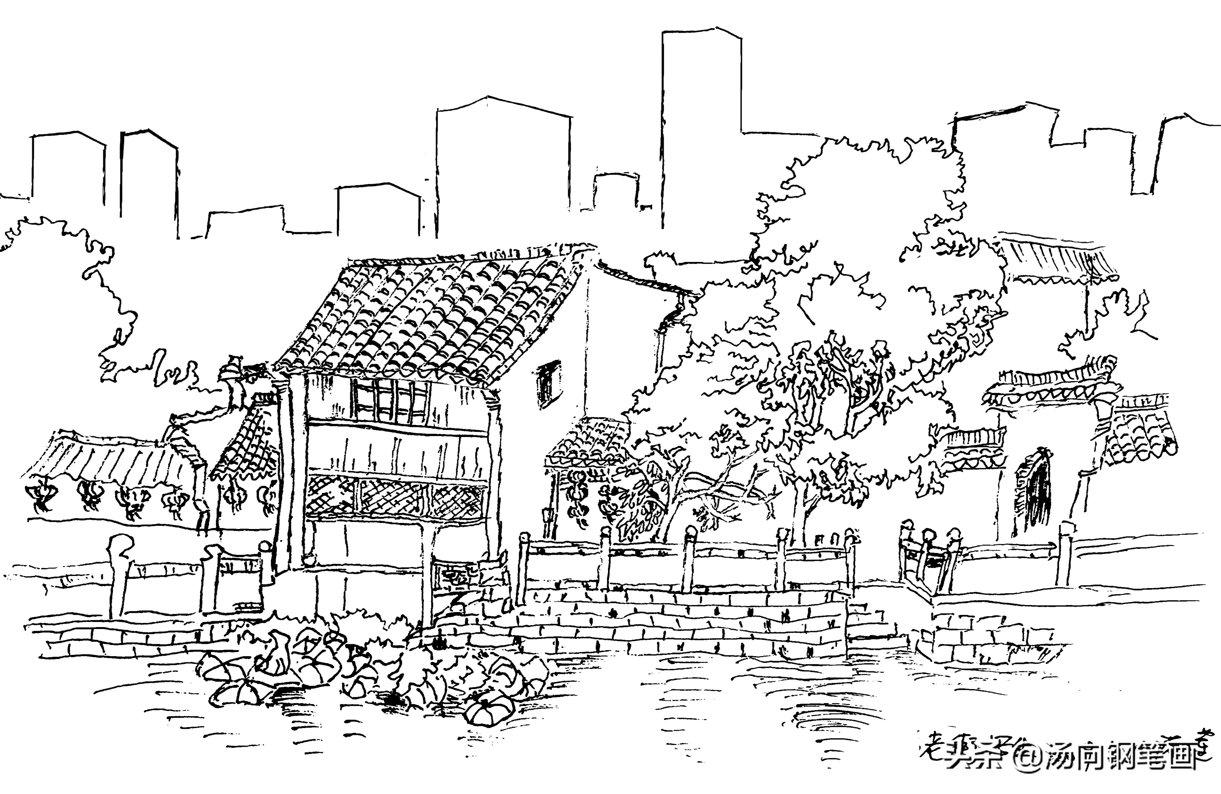 想学钢笔画如何入手教程,学习钢笔画用不用学素描