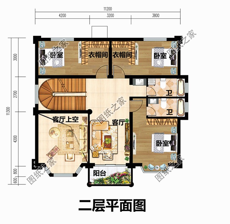 鼎川漂亮三层复式别墅设计图,三层复式旋转楼梯别墅内部效果图