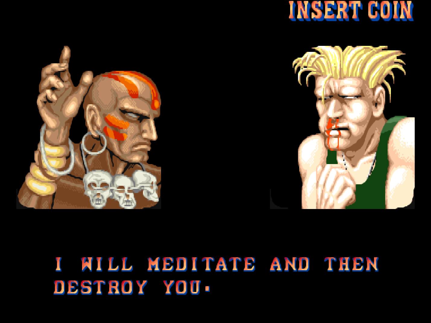 街霸2游戏结束,街霸2小时候的情怀游戏