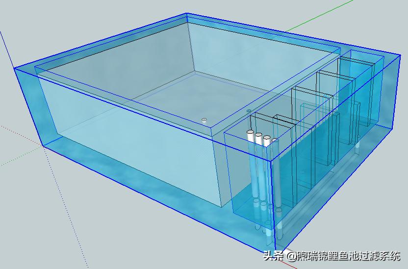 锦鲤露天鱼池生态沼泽过滤系统,锦鲤鱼池过滤系统多长时间清洗