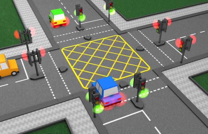碰到红灯坏了一直不变绿灯怎么办,红灯坏了不按道路行驶