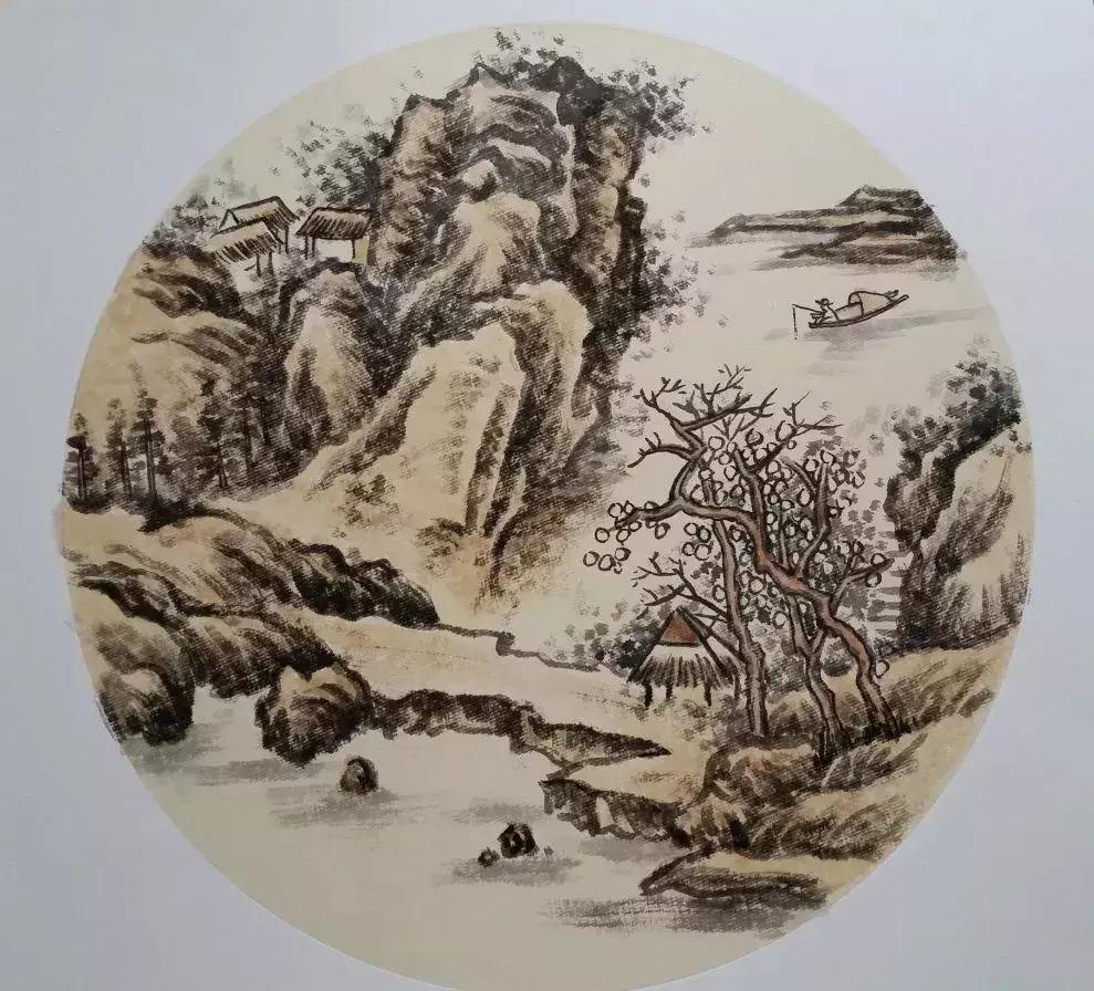 山水画入门怎么画,山水画怎么画水彩
