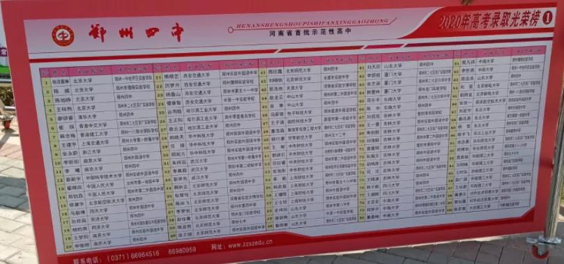 郑州2020中考省重点高中分数线,郑州各高中中招录取线