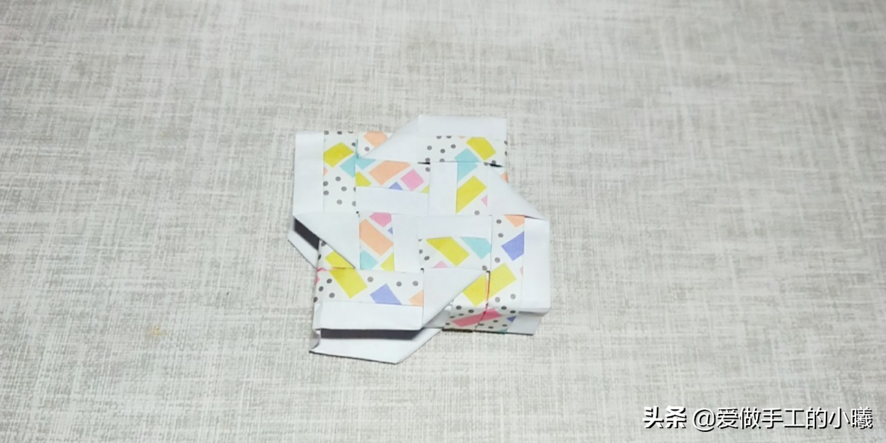 折纸小狗立体折纸模板,折纸立体组合画作品