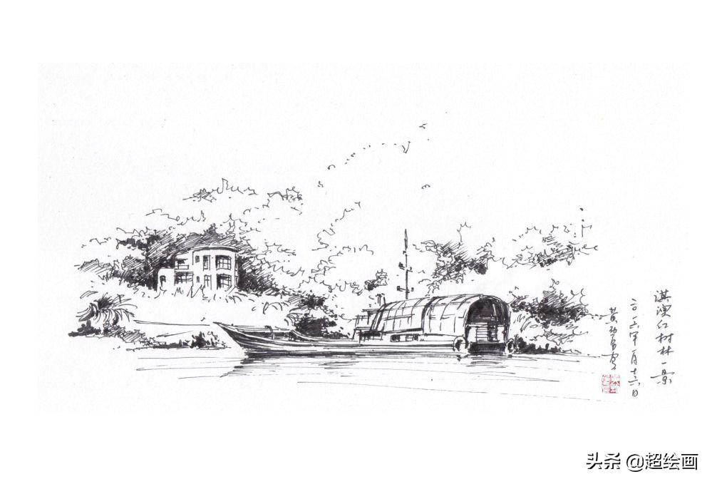 十大顶级钢笔画速写,钢笔速写100幅图片