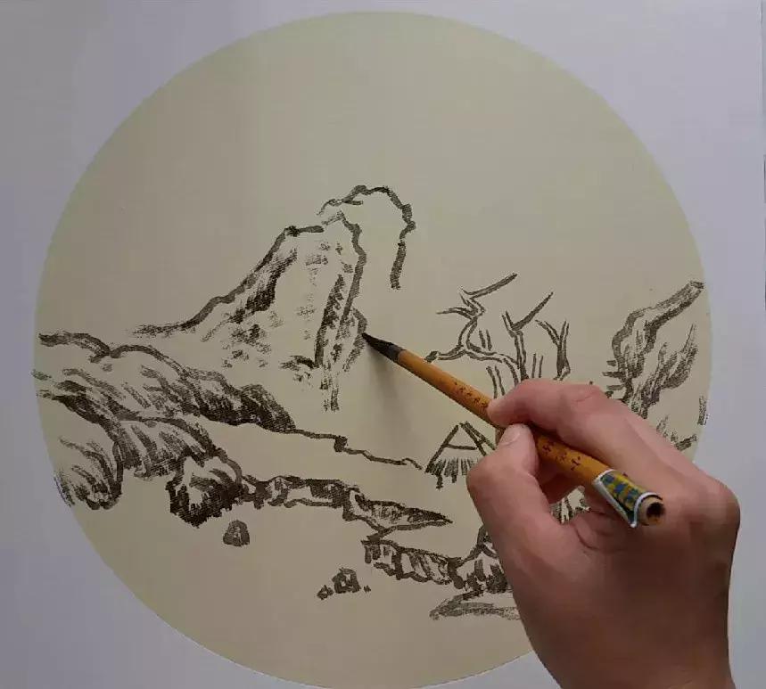 山水画入门怎么画,山水画怎么画水彩