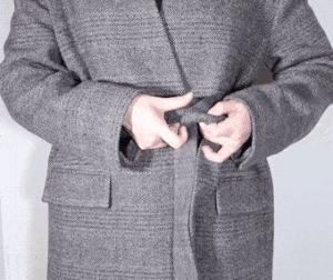 大衣腰带显瘦,大衣腰带的7种系法简单