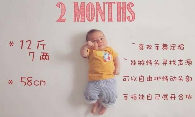 1-12周宝宝发育图片,12张宝宝照片从宝宝出生到现在