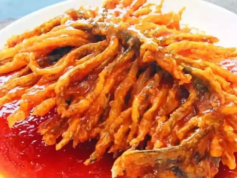 特色菜金毛狮子鱼,石家庄特色金毛狮子鱼