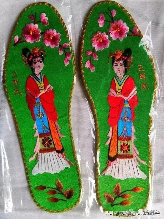 手工绣花鞋垫纯手工鞋垫,最厉害的鞋垫