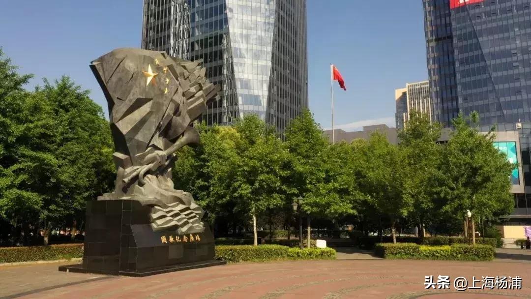 上海杨浦鸟瞰图,俯瞰上海杨浦滨江