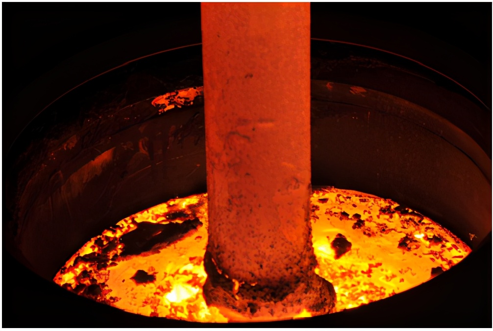 结晶器电磁搅拌钢水旋转视察