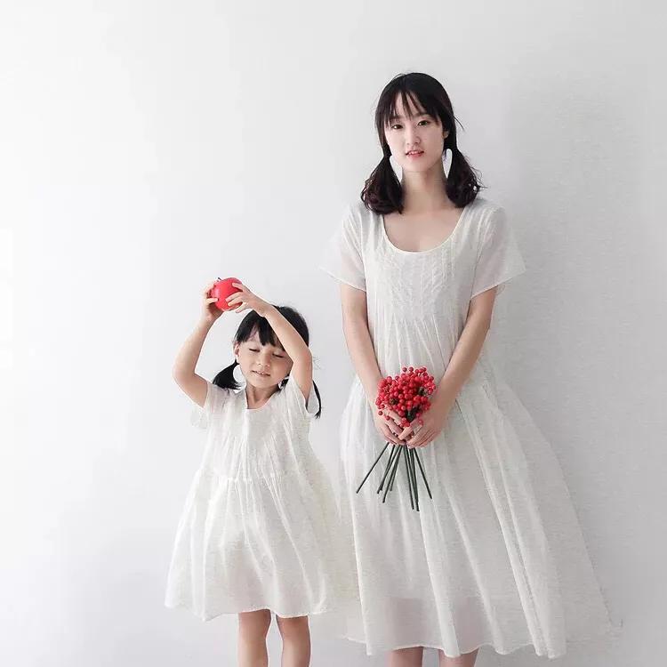 dollyave高级感小香风亲子连衣裙,亲子连衣裙穿搭技巧