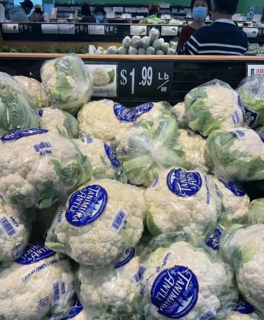 美国蔬菜海鲜价格,通货膨胀美国数据