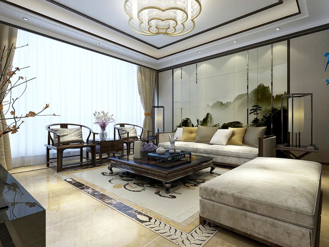 德州运河庭院,新中式庭院别墅装修设计