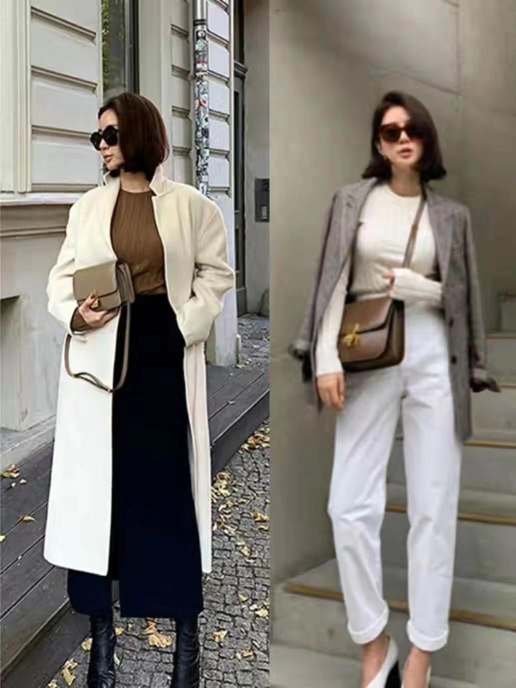 很有冬日韩系穿搭韵味,简约耐看的韩系秋冬穿搭范本