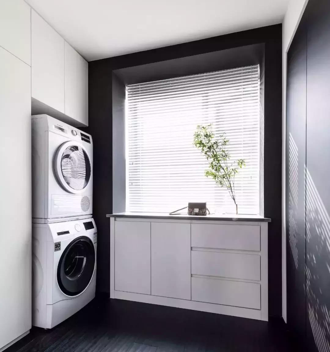 阳台放洗衣机装修效果图,装修洗衣机放阳台还是卫生间