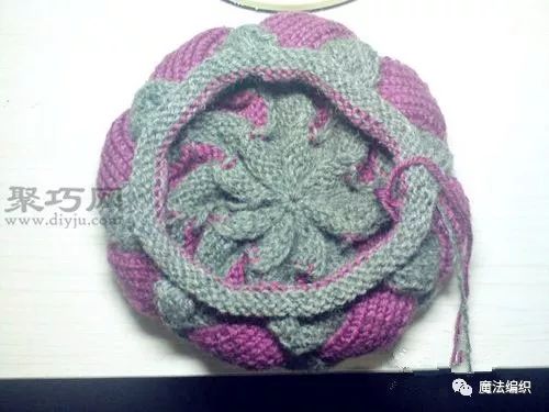 简单的老年人毛线帽子织法教程,钩针圆形镂空帽子花样图解