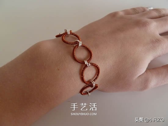 铜线手工制作手链,铜丝手链diy