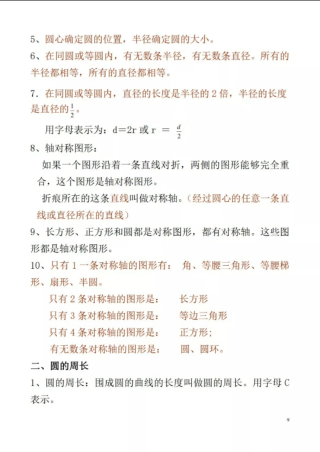 六年级上册数学全书知识点讲解,六年级北师大版数学上册知识点