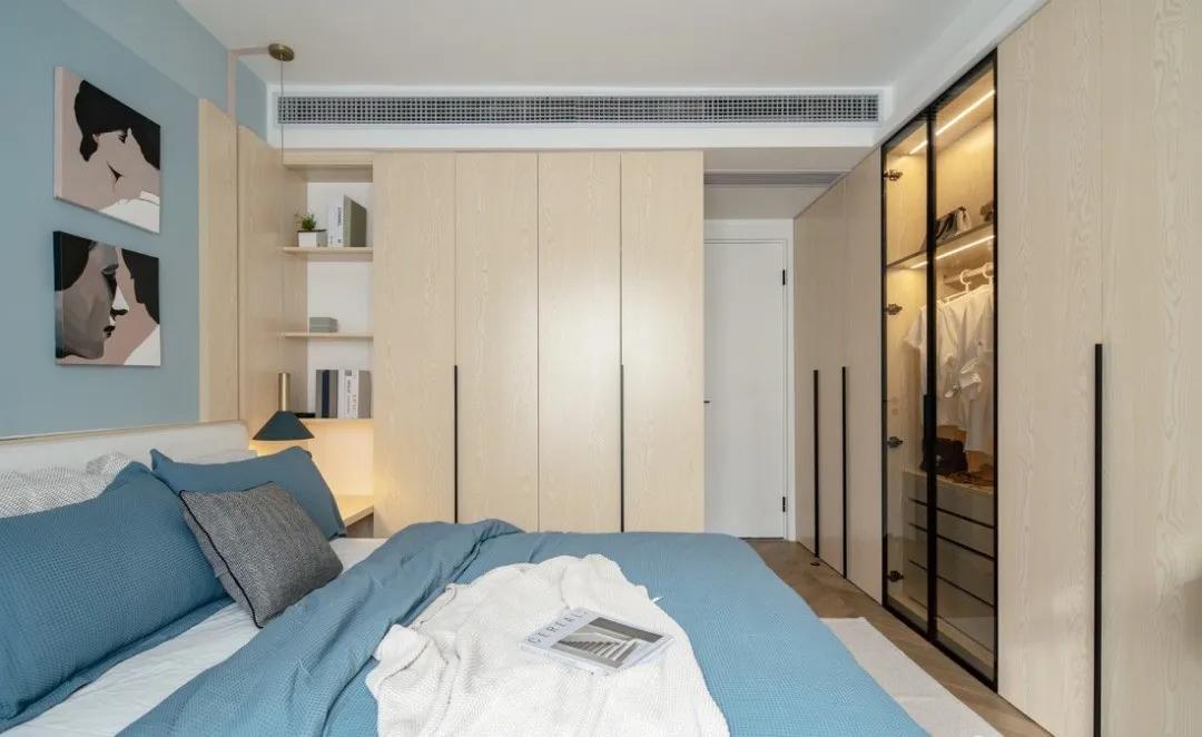 80平客厅书房一体设计,80平三室一厅简约现代装修风格