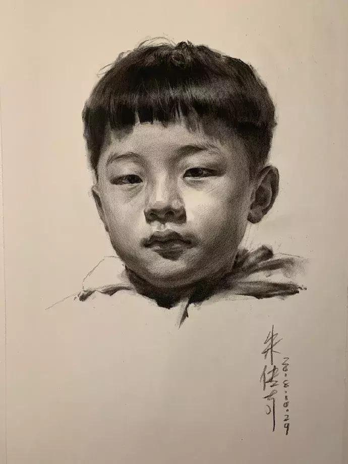 央美状元朱传奇素描,央美朱传奇