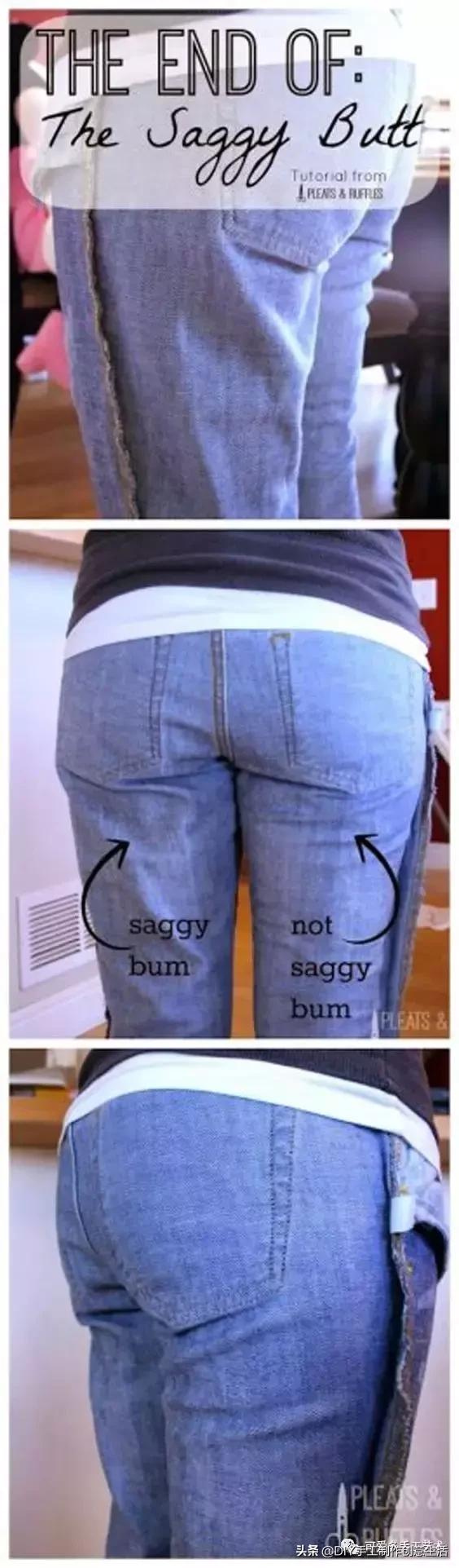 牛仔裤改造小点子,牛仔裤裤脚创意简单改造