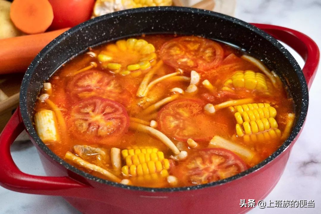 海底捞番茄牛肉火锅汤底,海底捞同款番茄汤平替