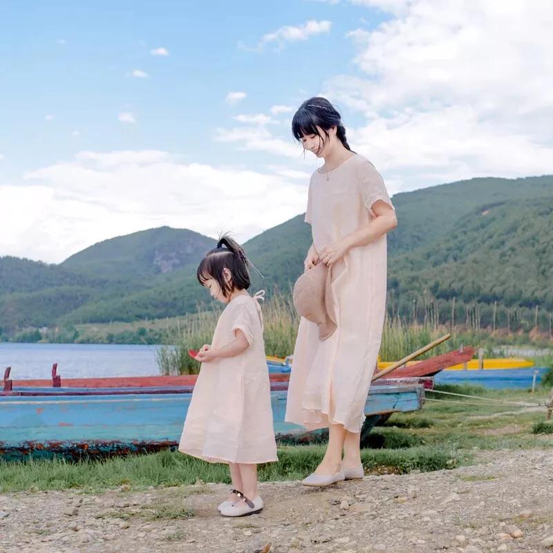 dollyave高级感小香风亲子连衣裙,亲子连衣裙穿搭技巧