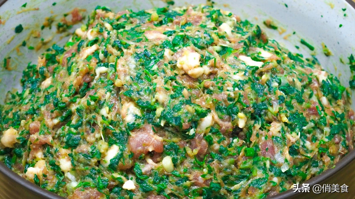 用万能饺子馅调制蔬菜肉馅,调万能饺子馅口诀
