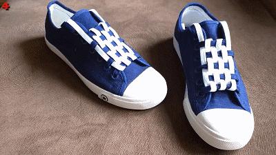 怎样让鞋子鞋带最好看,怎么样才能让鞋带系得更好看