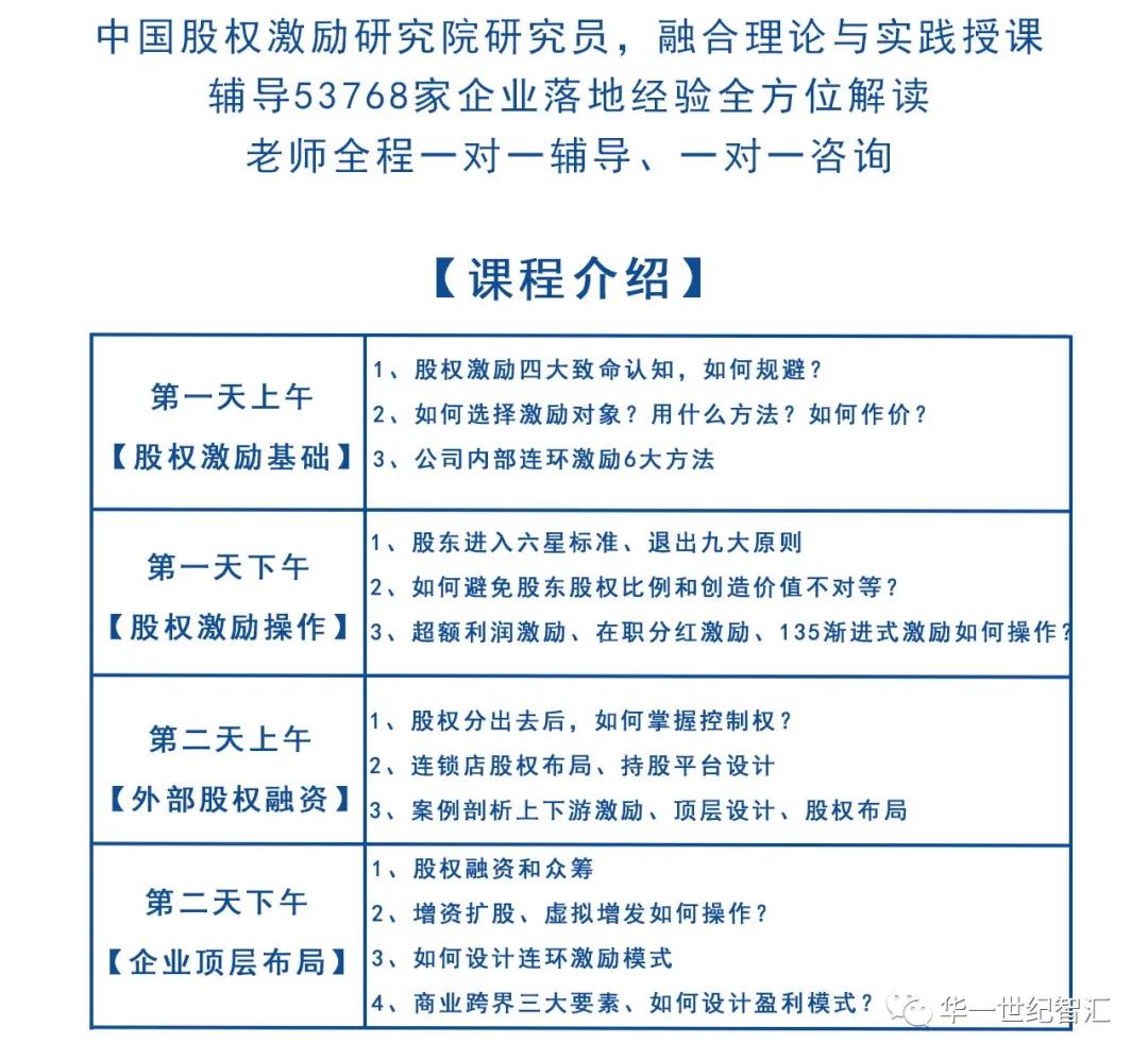 邀请函|杭州【股权激励+合伙人+绩效+商业模式】学习4月18-19