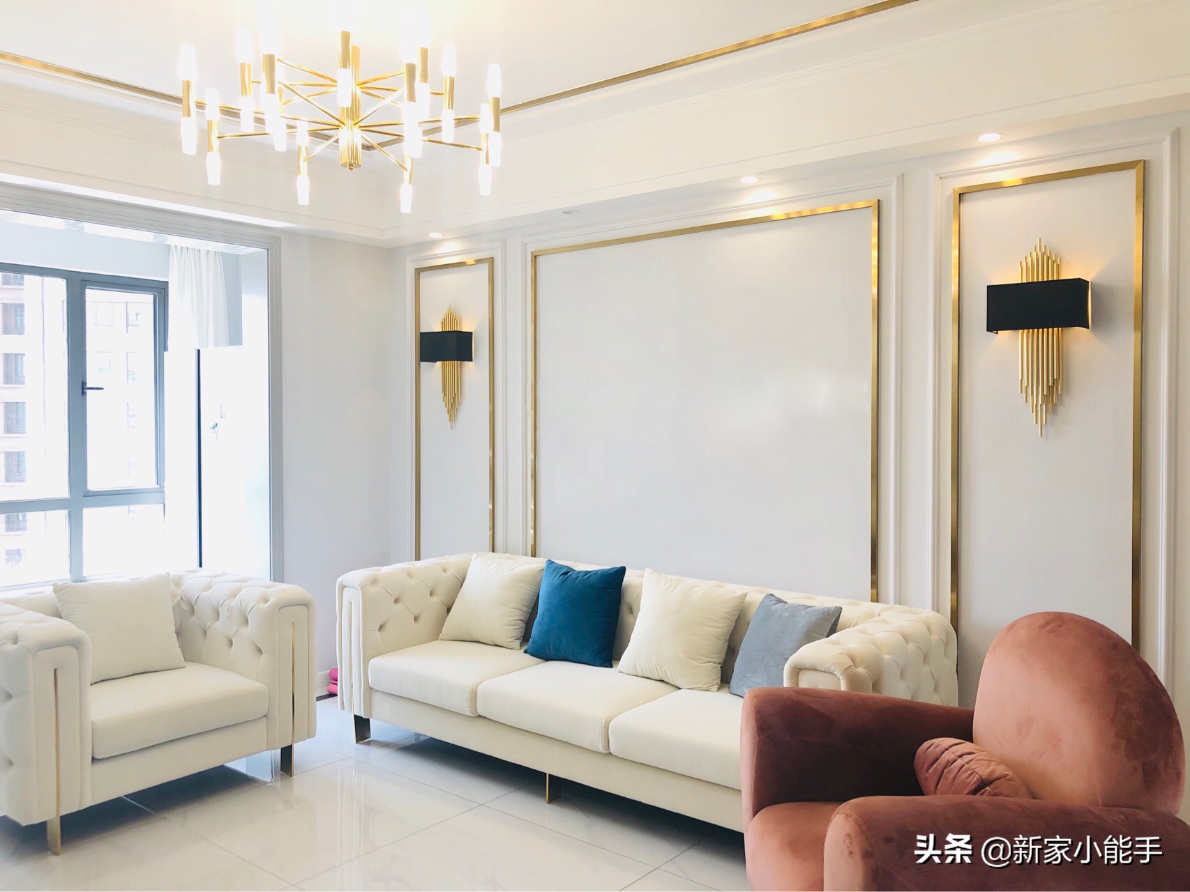 电视背景墙金属线条效果图,学家里装修设计